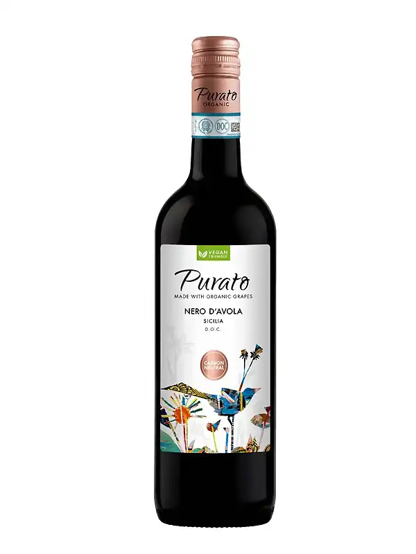 Rượu vang Purato Nero d'Avola Organic DOC Sicilia