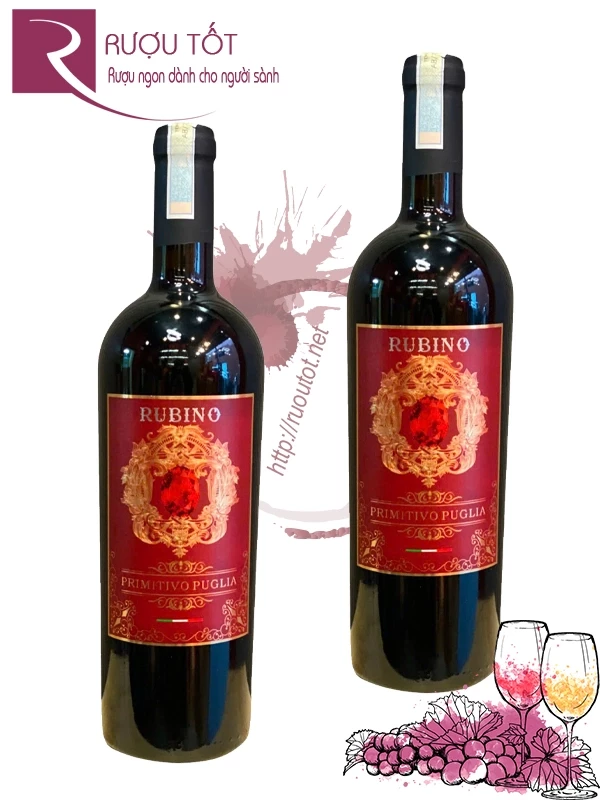 Rượu vang Rubino Primitivo Puglia IGT