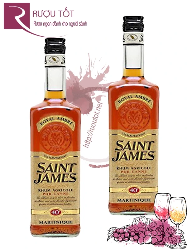 Rượu Saint James Royal Ambre 700ml