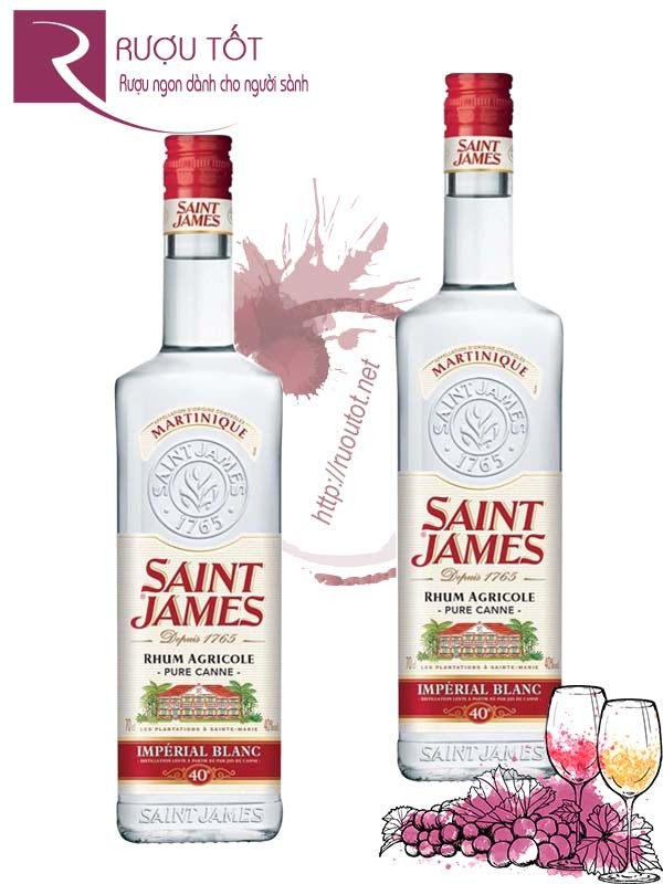 Rượu Saint James Imperial Blanc Rum