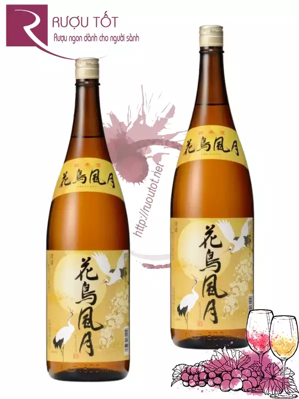Rượu Sake Hokkan Kachofugetsu 1.8L