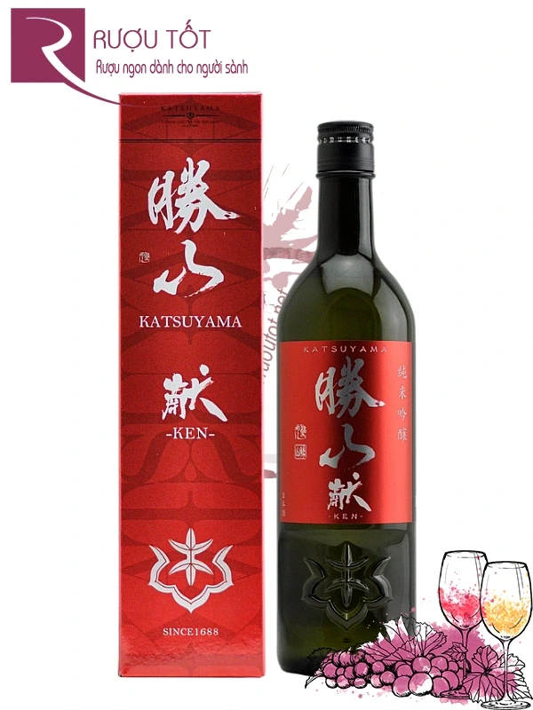 Rượu Sake Katsuyama Junmai Ginjo Ken 720ml