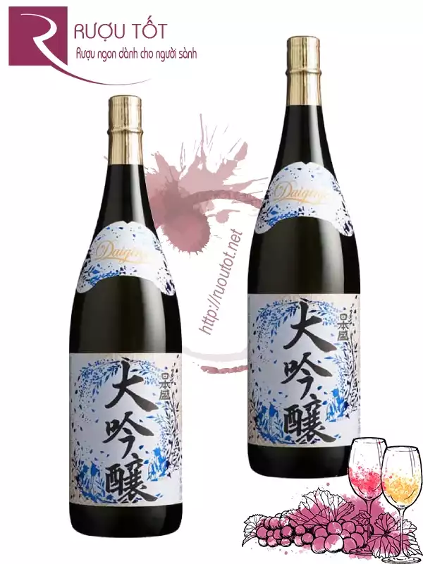 Rượu Sake Nihonsakari Daiginjo Nhật Bản 1,8 lít