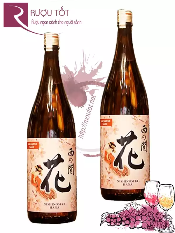 Rượu Sake Nishinoseki Hana 15%