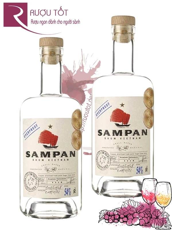 Rượu Rum Sampan Fullproof 65%