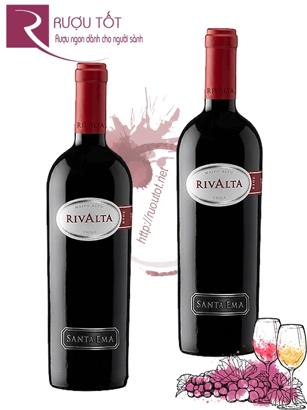Rượu Rivalta Santa Ema Icon Maipo Valley 14% 750ml Chile