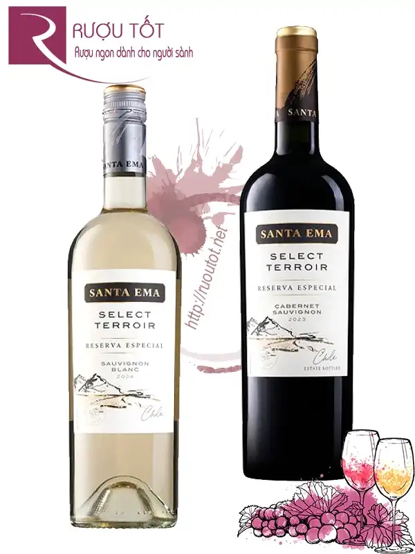 Rượu vang Santa Ema Select Terroir Reserva Especial Red - White