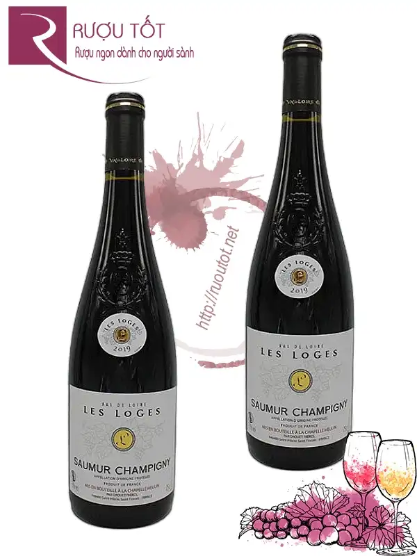 Rượu Saumur Champigny Les Loges 13% 750ml Pháp