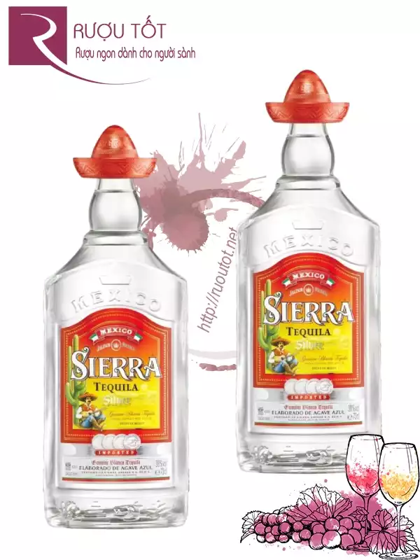 Rượu Sierra Tequila Silver 700ml 38% Mexico