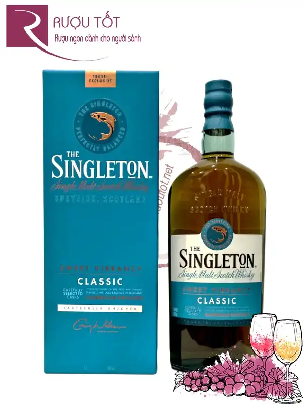 Rượu Singleton Classic Glendullan 40% 1L Scotland
