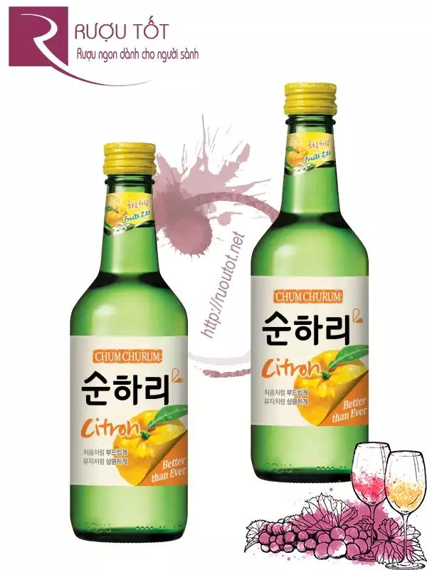 Rượu Soju Cam Chum Churum 12%