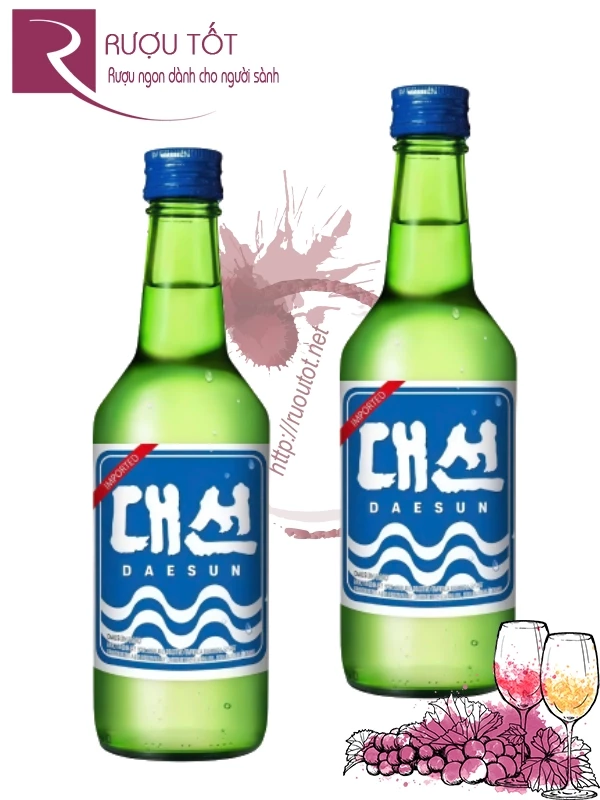 Rượu Soju Daesun 16,9% 360ml