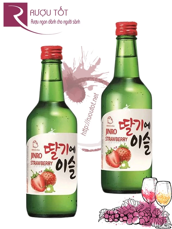 Rượu Soju Dâu 360ml