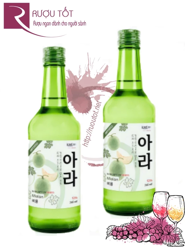 Rượu Soju Dưa Lưới 12% 360ml