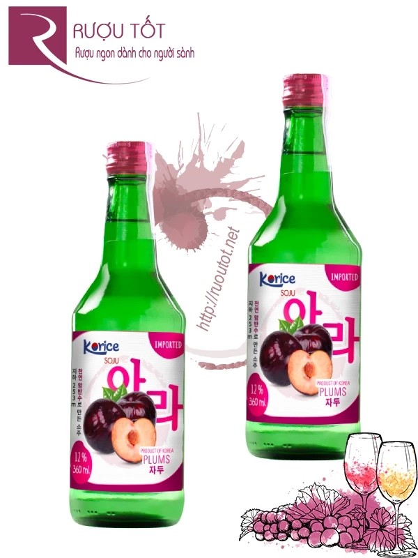 Rượu Soju Plum Korice 12%