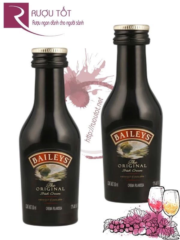Rượu sữa Baileys chai nhỏ nhập khẩu Ireland