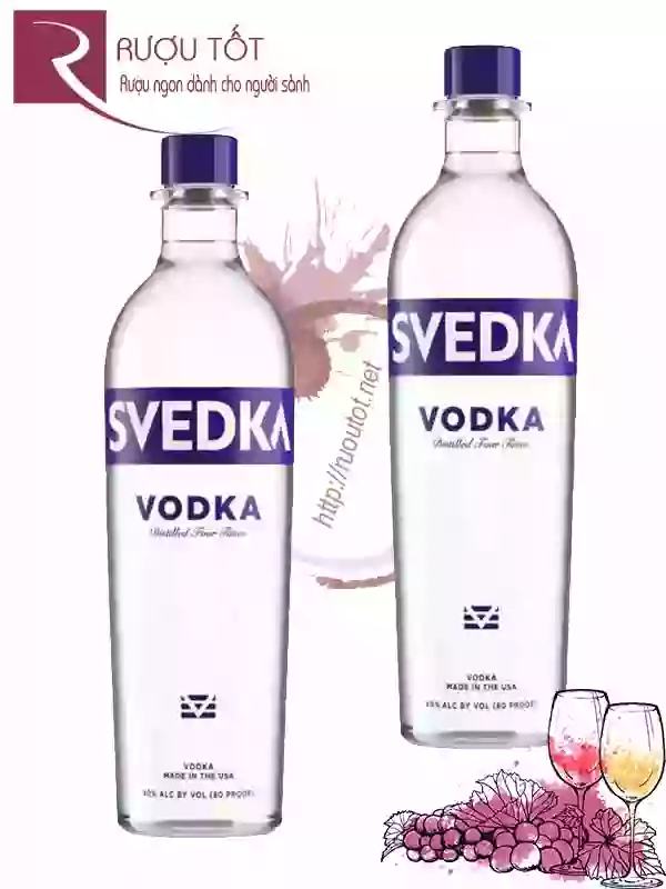 Rượu Svedka Vodka 1l
