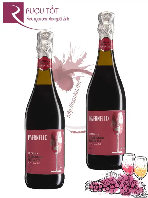 Vang nổ Tavernello Lambrusco Emilia IGT
