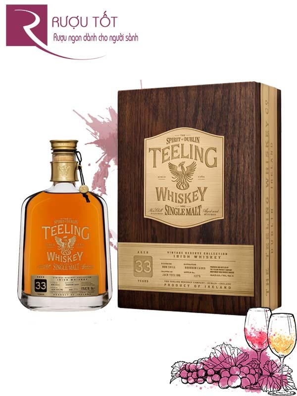 Rượu Teeling Whiskey Single Malt 33 Years Old