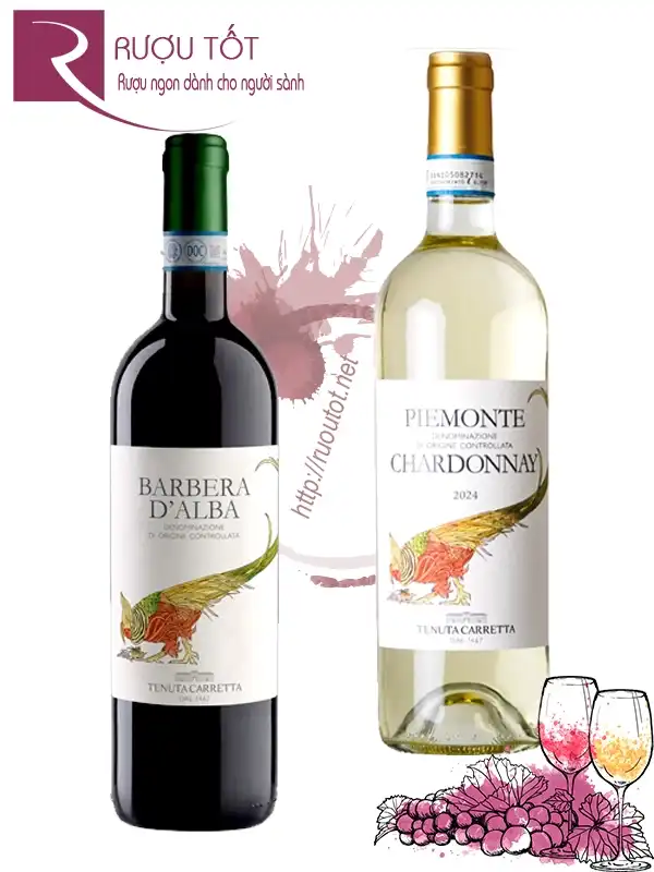 Rượu vang Tenuta Carretta Piemonte Red - White DOC