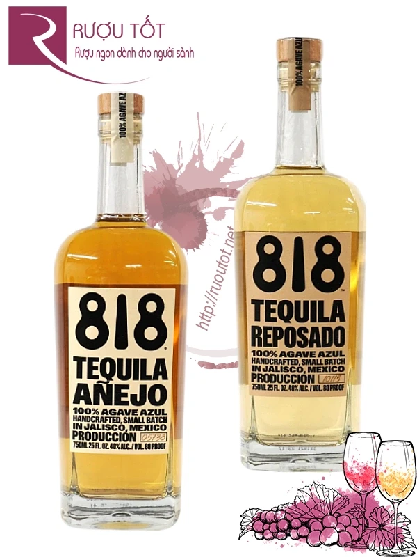Rượu Tequila 818 750ml nhập khẩu Mexico