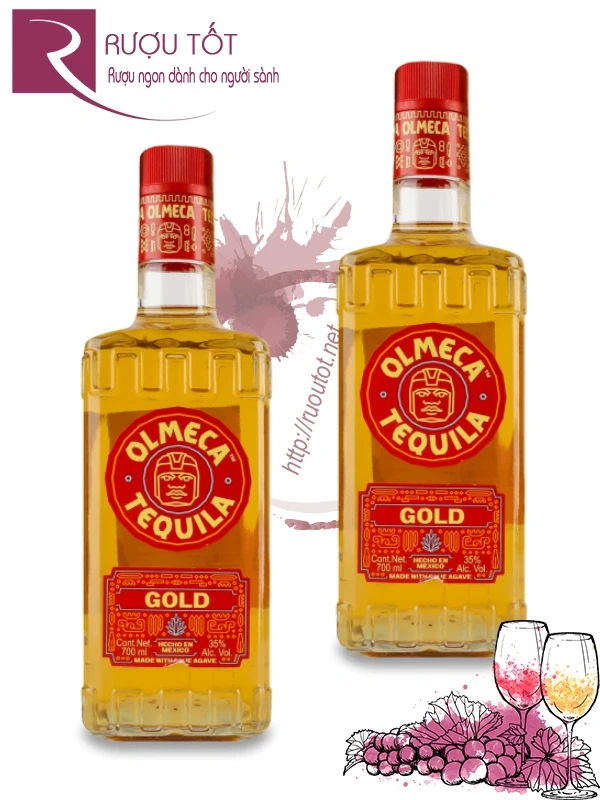 Rượu Tequila Olmeca Gold 700ml 35% Mexico