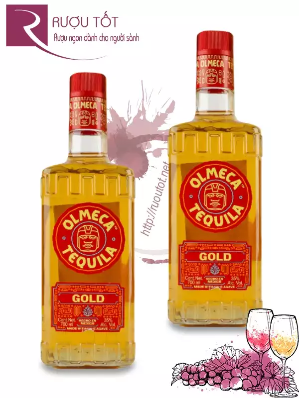 Rượu Tequila Olmeca Gold 700ml 35% Mexico