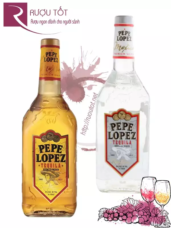 Rượu Tequila Pepe Lopez 700ml 40% Mexico