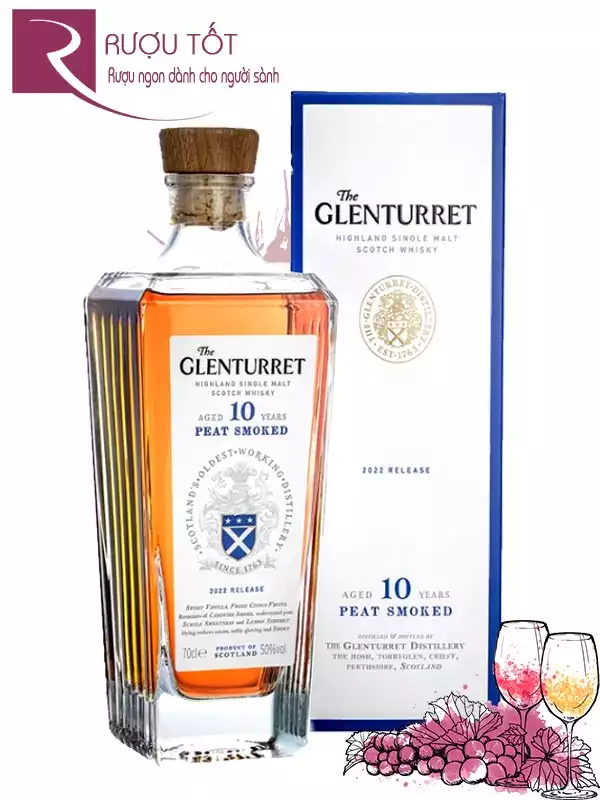 Rượu Glenturret 10 Years Old Peat Smoked