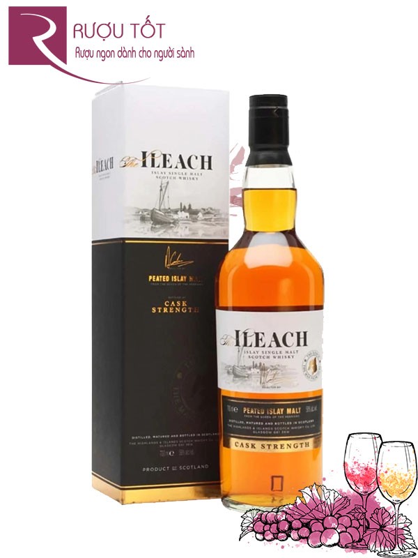 Rượu Whisky The Ileach Cask Strength 700ml