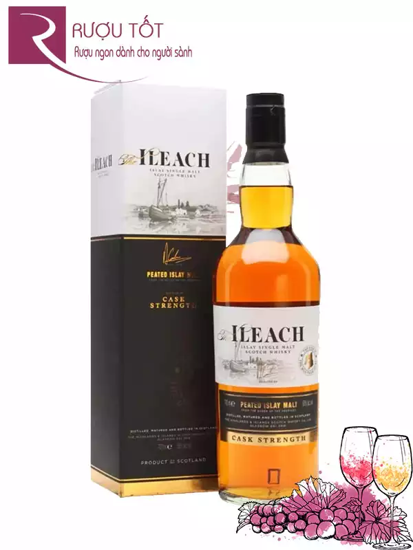 Rượu Whisky The Ileach Cask Strength 700ml