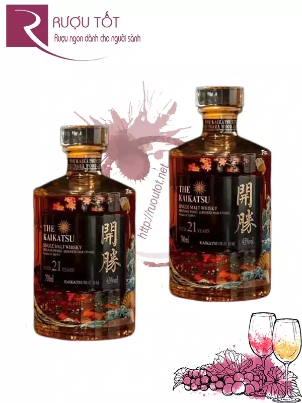 Rượu The Kaikatsu 21 Years 43% Nhật Bản