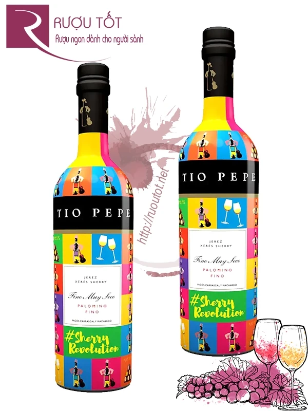 Rượu vang Tio Pepe Jerez Fino Muy Seco Palomino