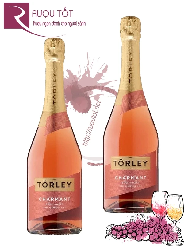 Vang Nổ Torley Charmant Rosé Sparkling Wine Chính Hãng