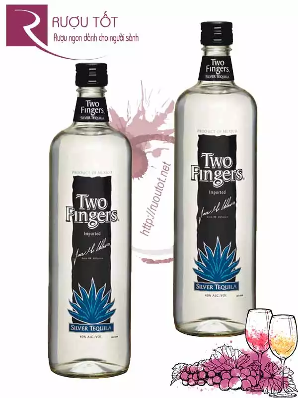 Rượu Two Fingers Silver 700ml