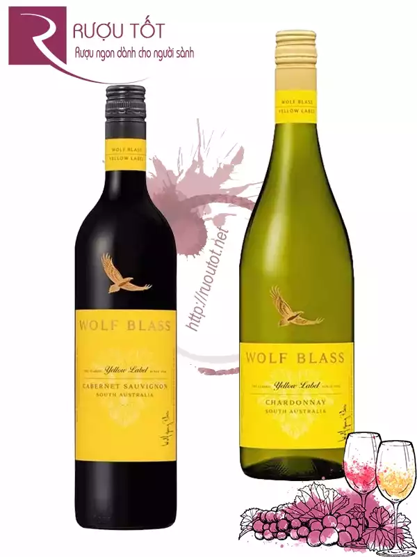 Rượu vang Wolf Blass Yellow Label Red - White