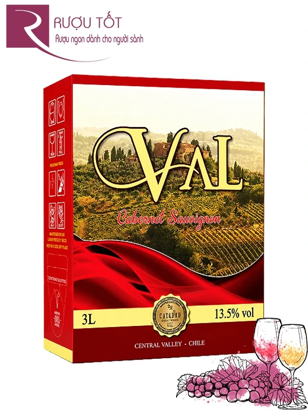 Vang bịch Val Cabernet Sauvignon 3L