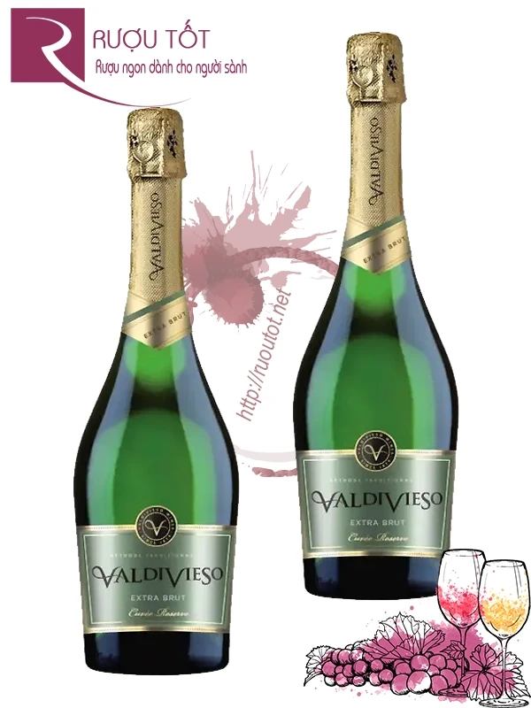 Rượu vang Brut Sparkling Wine Valdivieso