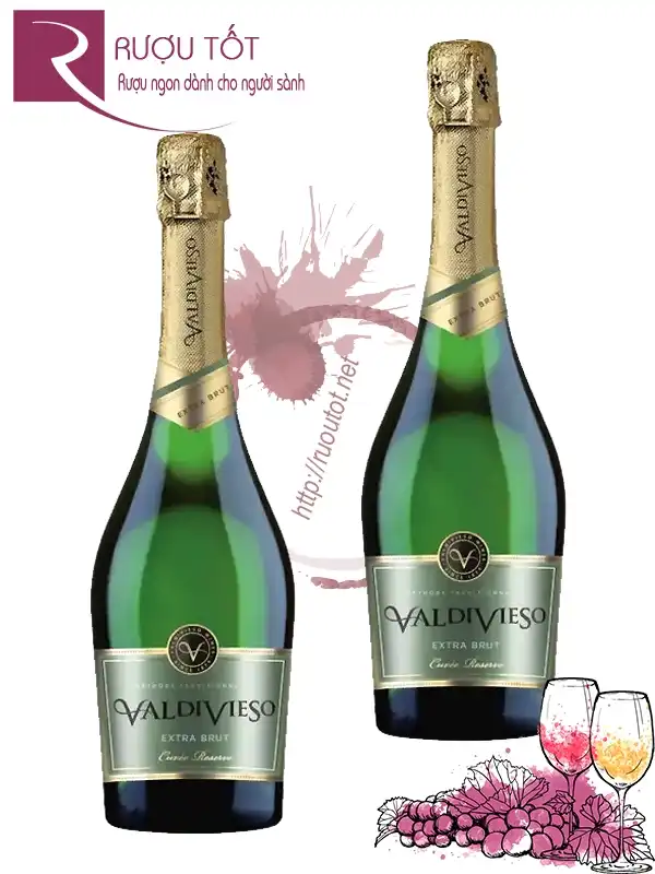 Rượu vang Brut Sparkling Wine Valdivieso