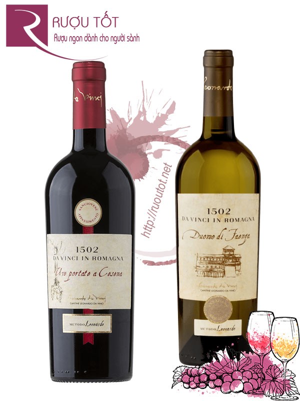Rượu vang 1502 Da Vinci Romagna Red - White Cao cấp