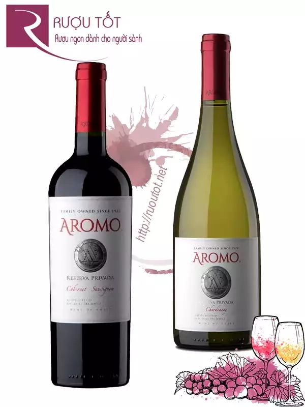 Rượu vang Aromo Reserva Privada Red - White