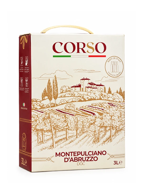 Rượu vang bịch Corso Montepulciano d’Abruzzo DOC 12,5%