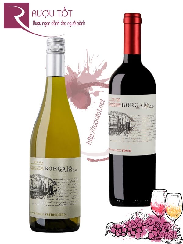 Rượu vang Borgaio Red - White Chianti Classico