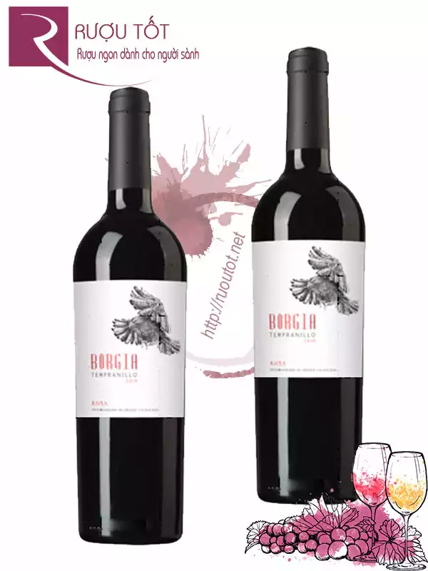 Rượu vang Borgia Tempranillo Chính hãng