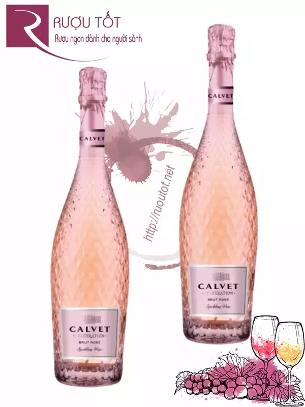 Rượu vang Calvet Celebration Brut Rose 750ml 11,5% Pháp