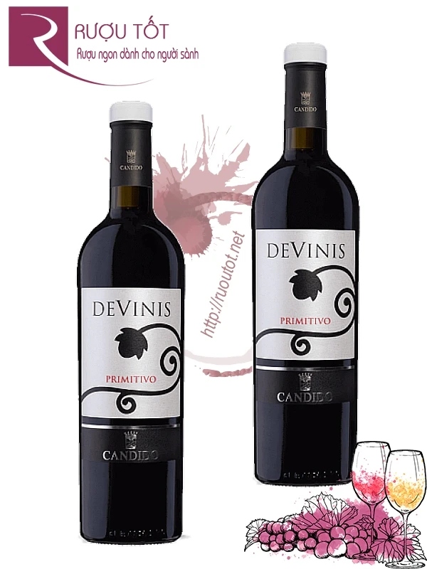 Vang Ý Candido Devinis Primitivo Salento Thượng hạng