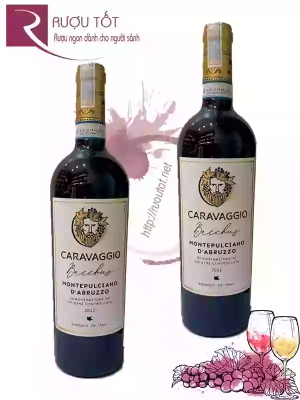 Rượu vang Caravaggio Bacchus Montepulciano D'Abruzzo