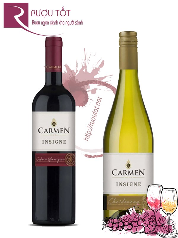 Vang Chile Carmen Insigne Cabernet Sauvignon Chardonnay
