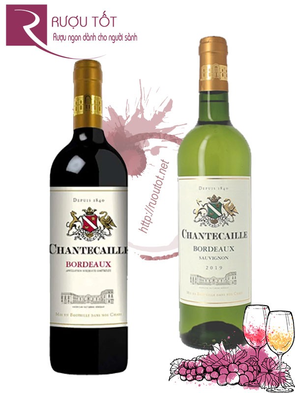 Rượu vang Chantecaille Bordeaux (đỏ-trắng) Hảo hạng