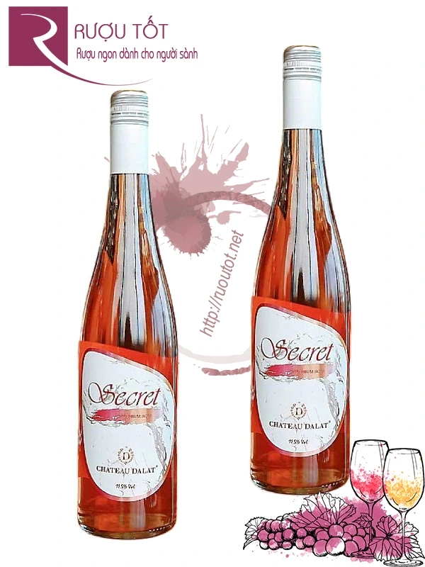 Rượu Vang Chateau Dalat Secret Premium Rose